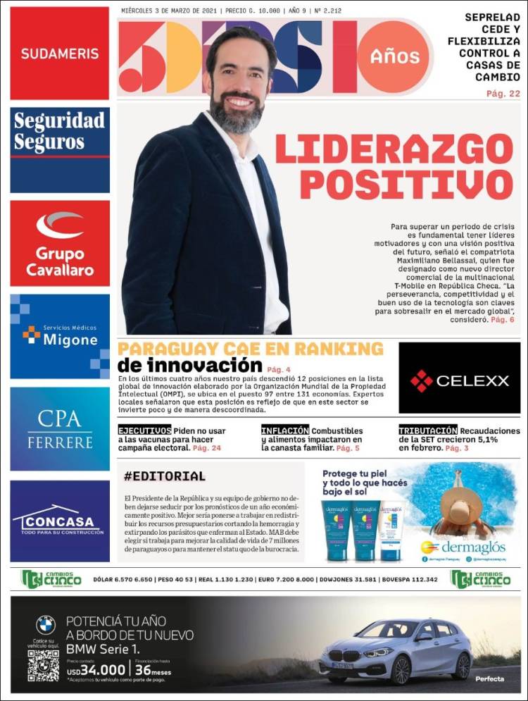 Portada de 5 Días (Paraguay)