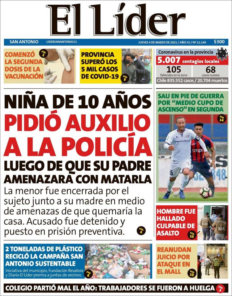 Portada de Lider de San Antonio (Chile)