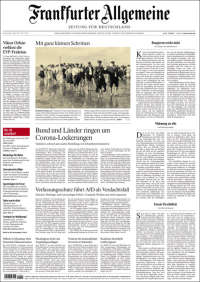 Portada de Frankfurter Allgemeine (Allemagne)