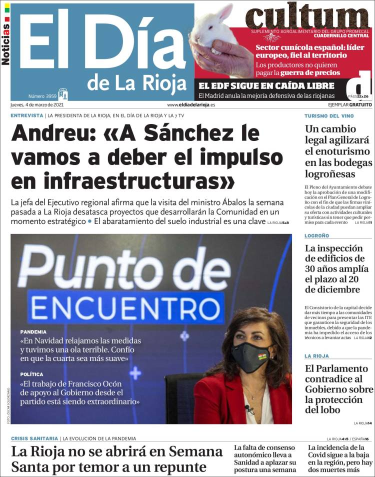 Portada de El Día de La Rioja (Spain)