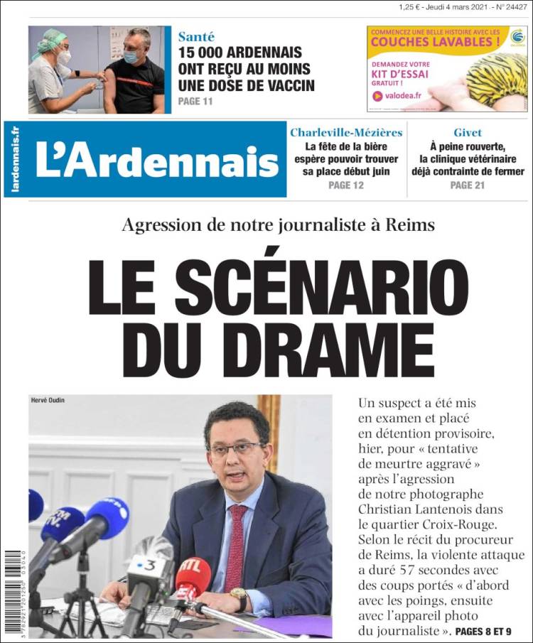 Portada de L'Ardenais (Francia)