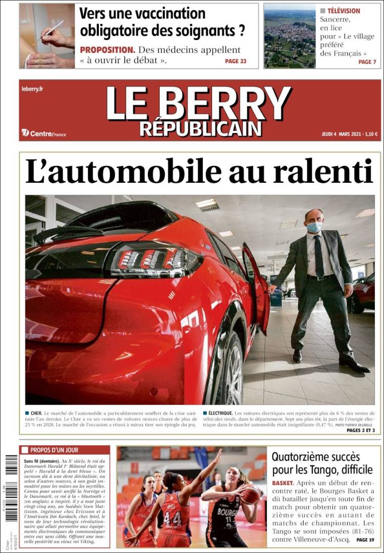 Portada de Berry Republicain (Francia)
