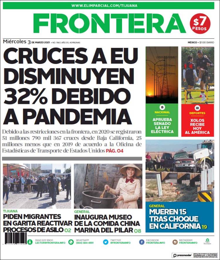 Portada de Frontera (Mexico)