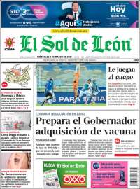 Portada de El Sol de León (Mexico)