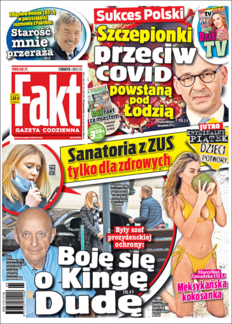 Portada de Fakt (Polonia)
