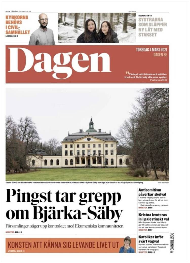 Portada de Dagen (Suecia)