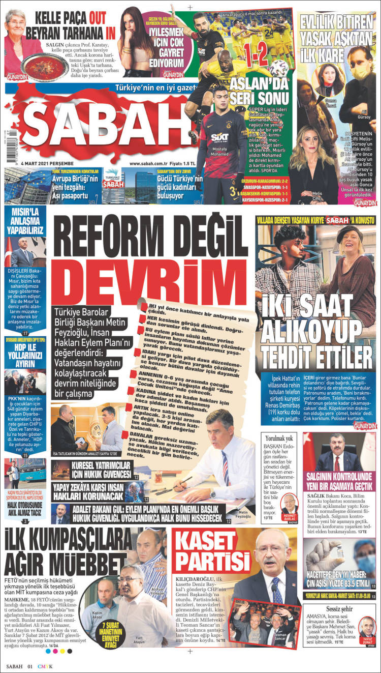 Portada de Sabah (Turqu&iacute;a)