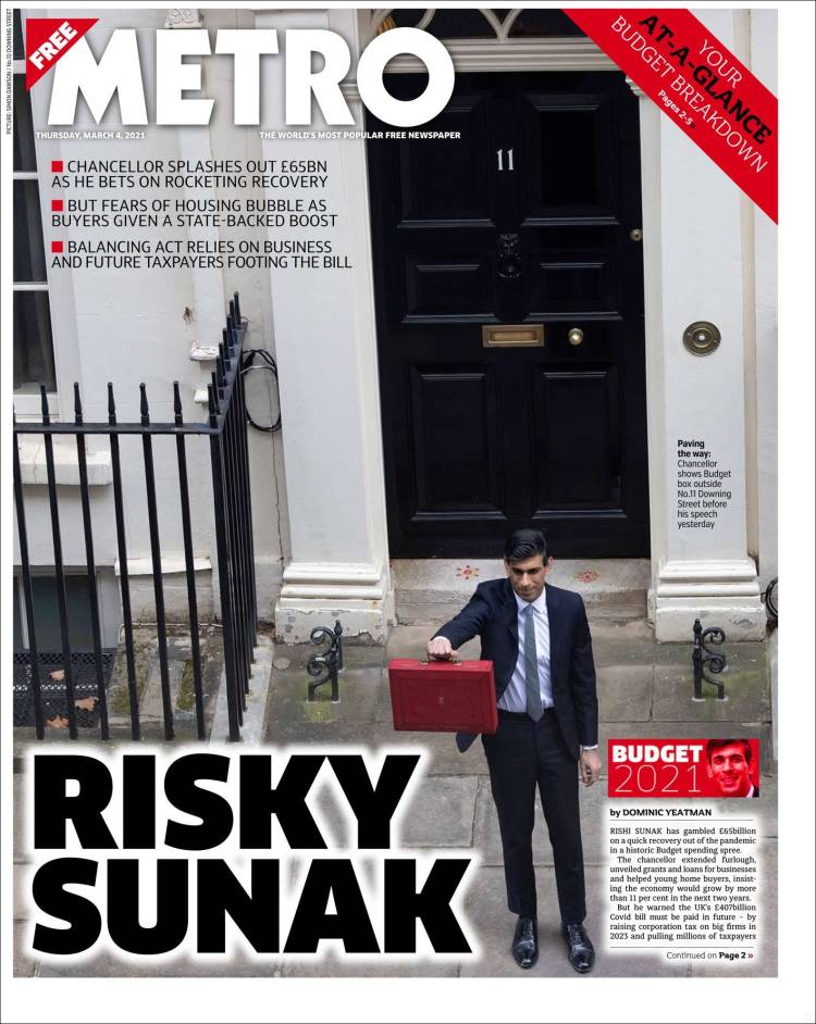 Portada de Metro (Royaume-Uni)