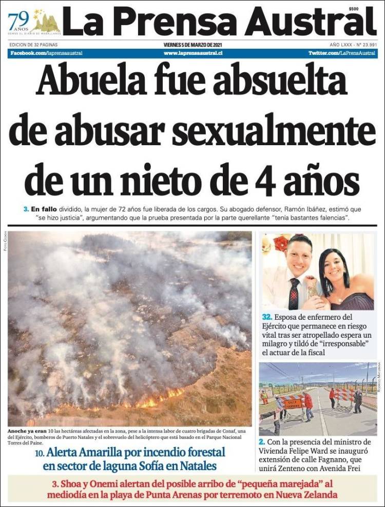 Portada de El Magallanes (Chile)