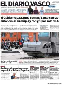 Portada de Diario Vasco (España)