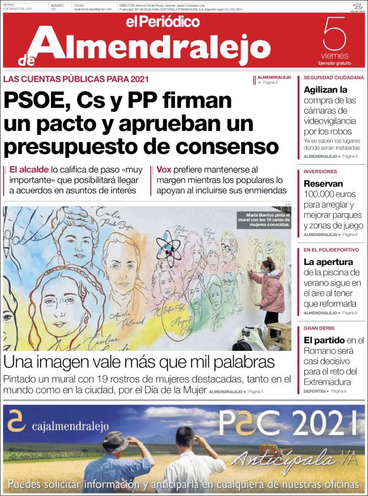 Portada de El Periódico de Extremadura (Spain)