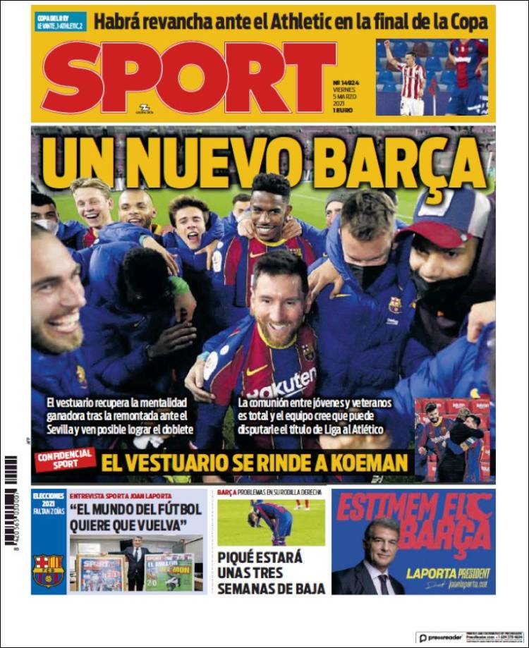 Portada de Sport (Espagne)