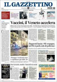 Portada de Il Gazzettino (Italia)