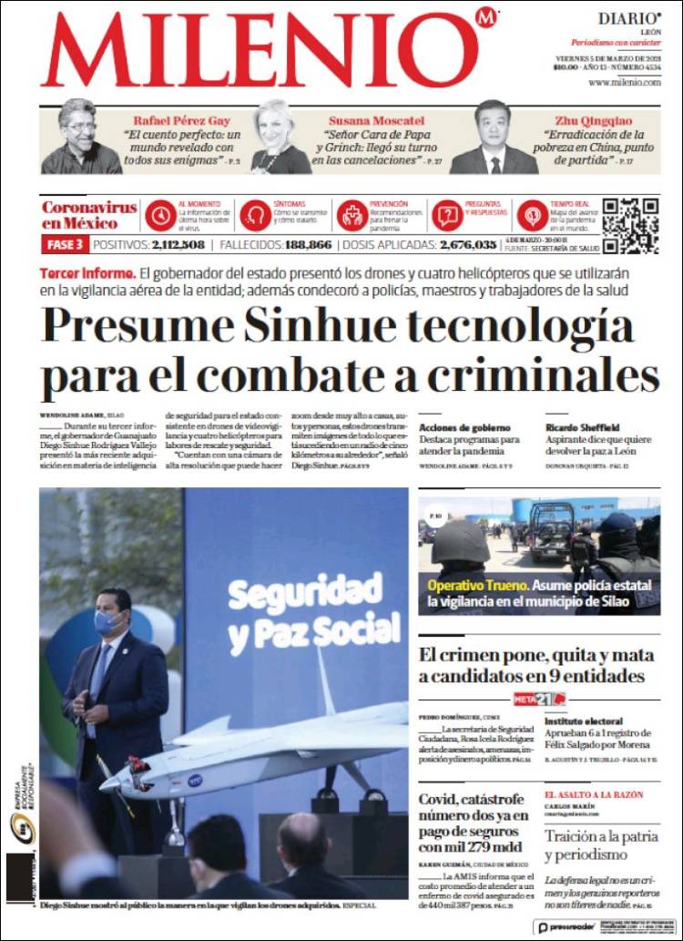 Portada de Milenio de León (México)