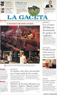 Portada de La Gaceta (Argentina)