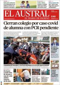 Portada de El Austral de Osorno (Chile)