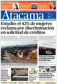 Portada de Diario de Atacama (Chile)