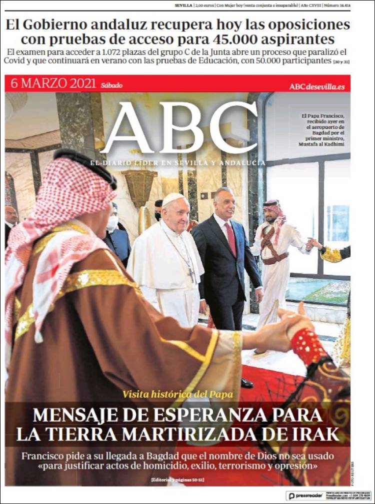 Portada de ABC - Sevilla (España)