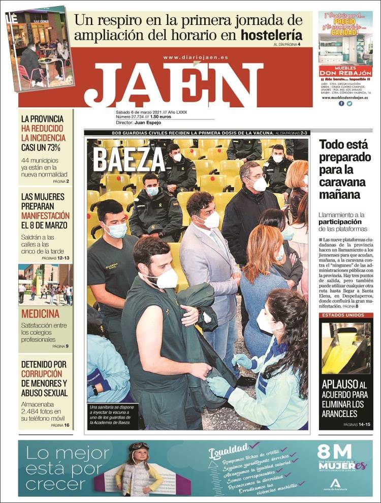 Portada de Diario Jaén (España)