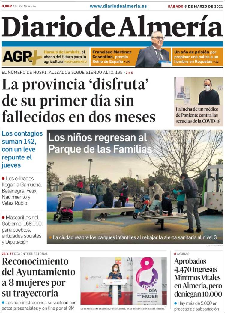 Portada de Diario de Almería (España)