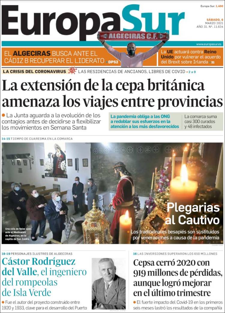 Portada de Europa Sur (España)