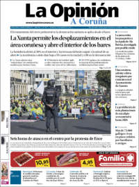 Portada de La Opinión de A Coruña (España)