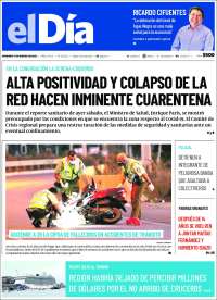 Portada de El Día (Chile)