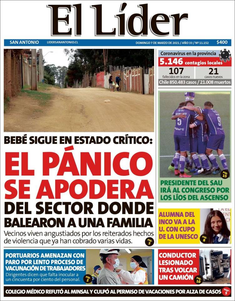 Portada de Lider de San Antonio (Chile)