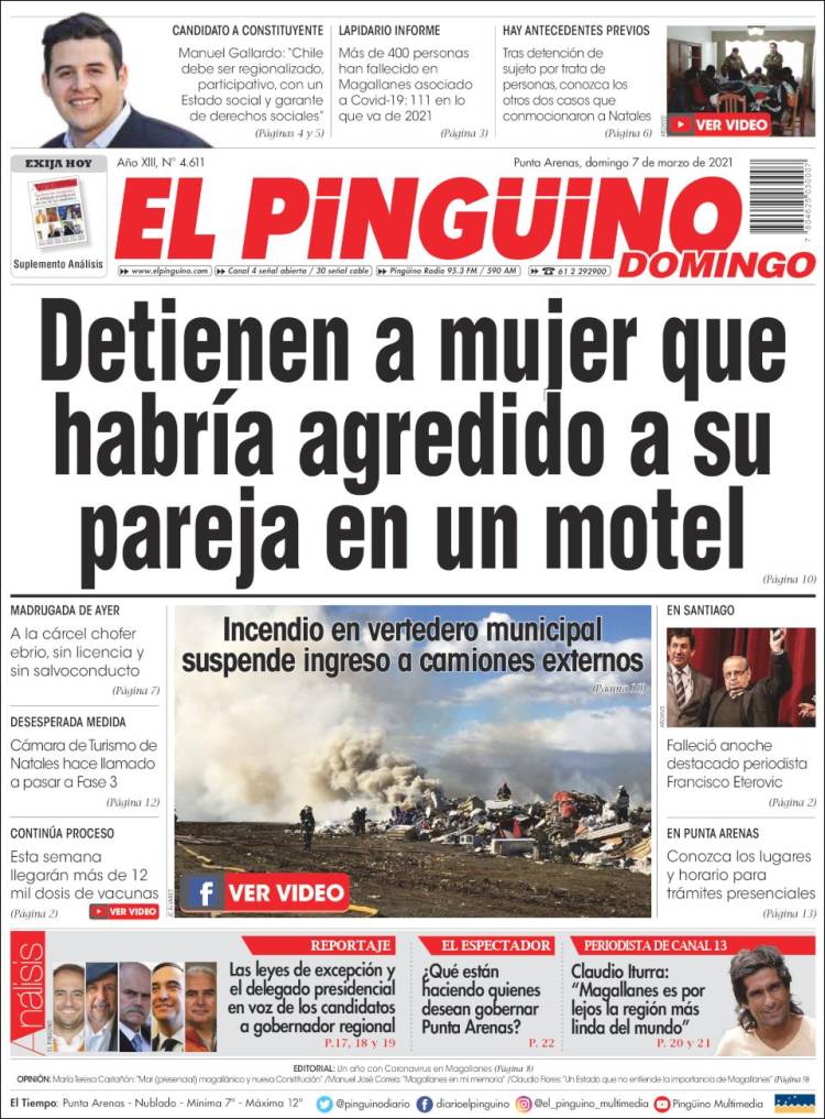 Portada de El Pingüino (Chile)