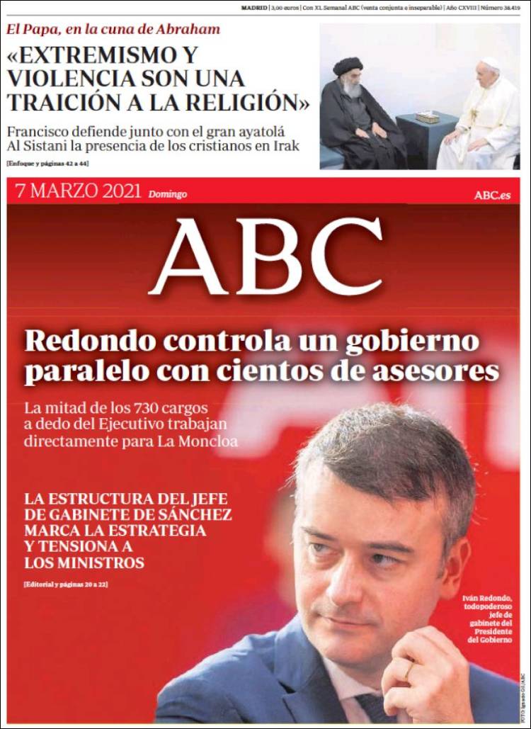 Portada de ABC (España)