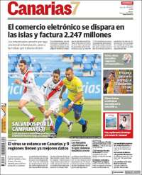 Portada de Canarias 7 (España)