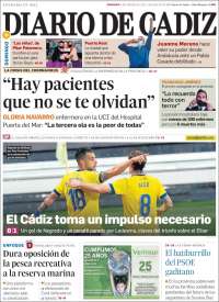 Portada de Diario de Cádiz (España)