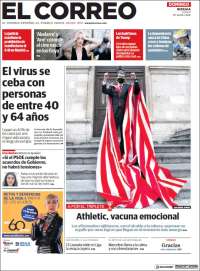 Portada de El Correo (España)