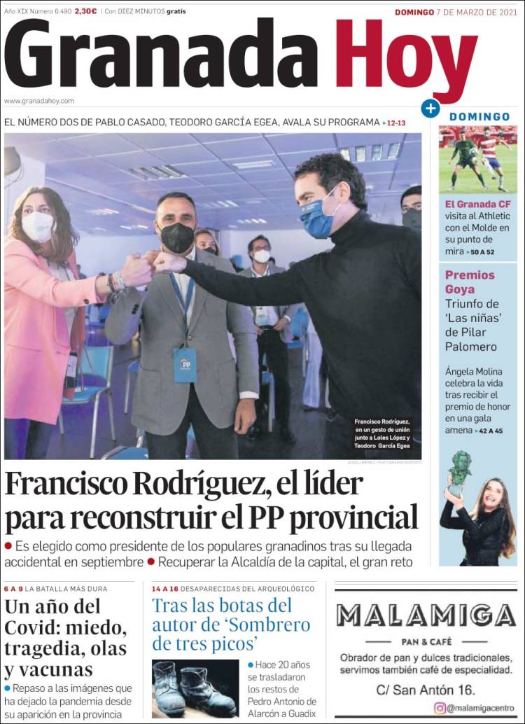 Portada de Granada Hoy (España)