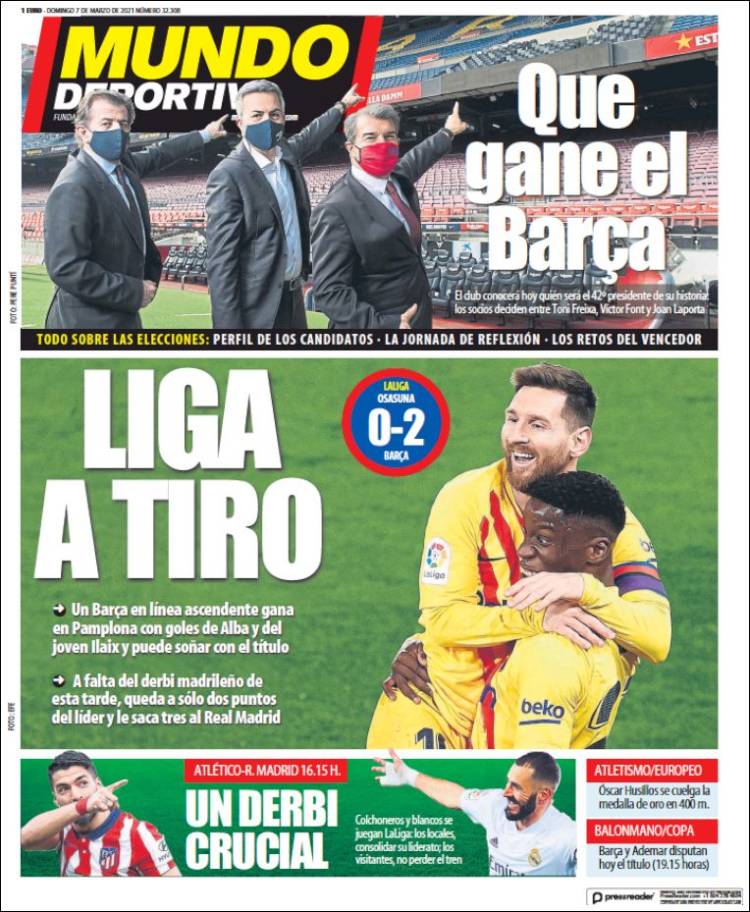 Portada de El Mundo Deportivo (España)