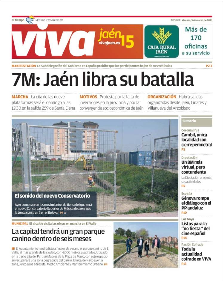 Portada de Viva Jaén (España)