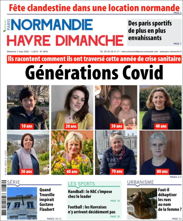 Portada de Le Havre Libre (Francia)