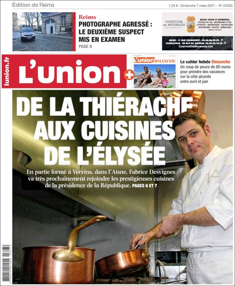Portada de L'Union (Francia)
