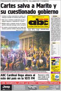 Portada de ABC Color (Paraguay)