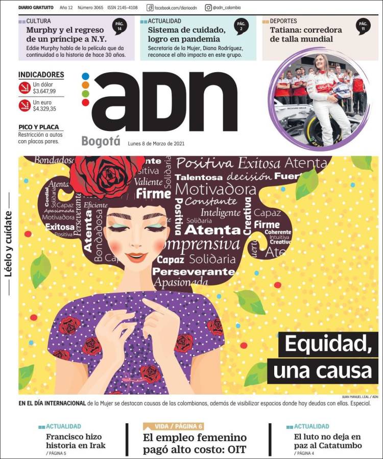 Portada de ADN - Bogotá (Colombia)