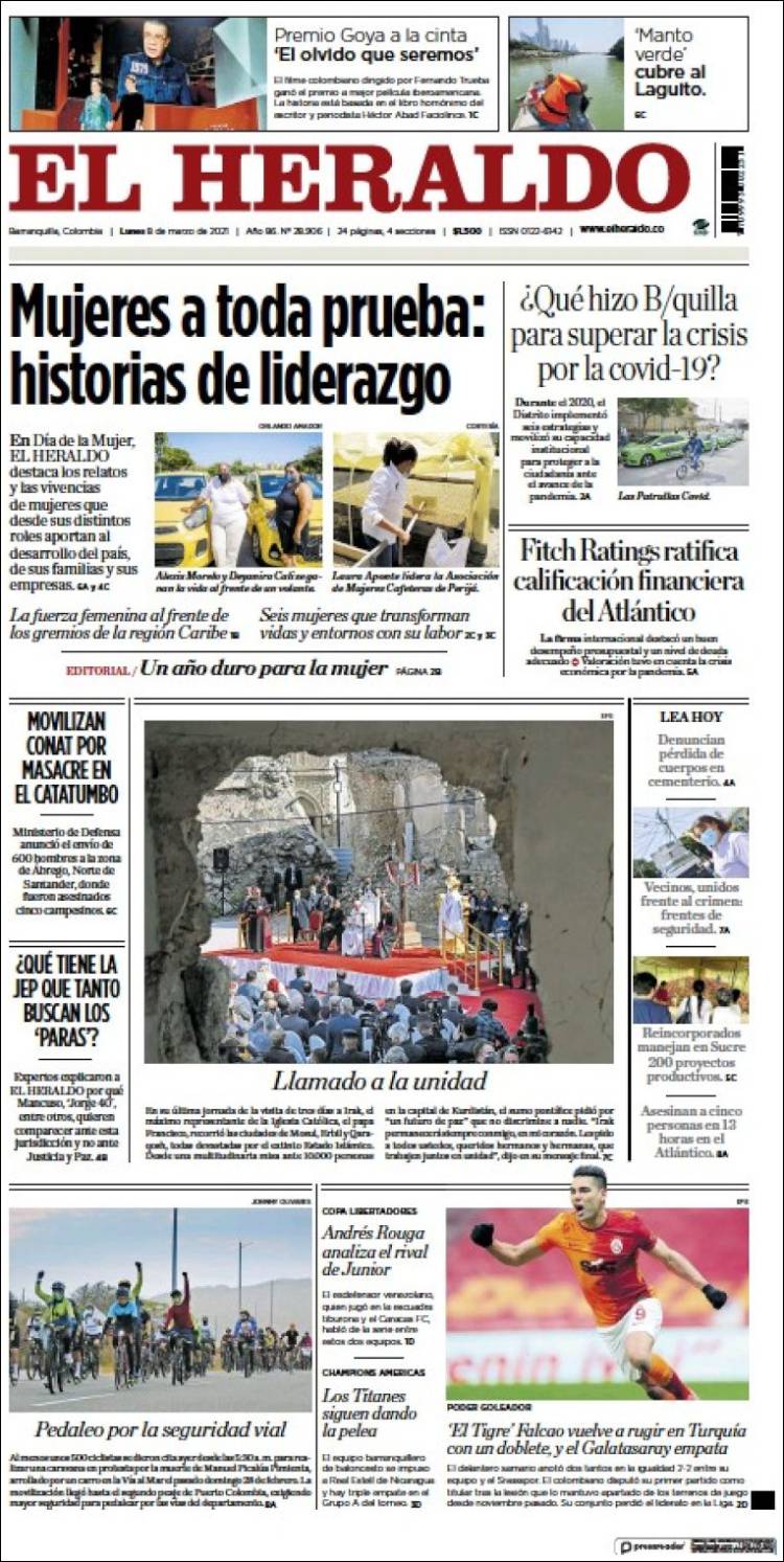 Periódico El Heraldo (Colombia). Periódicos De Colombia. Toda La Prensa ...