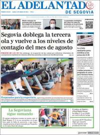 Portada de El Adelantado de Segovia (España)