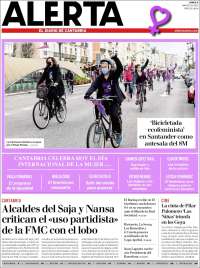 Portada de Alerta - El Diario de Cantabria (España)