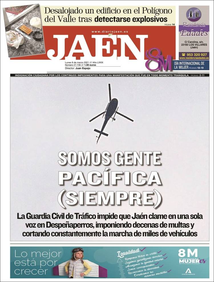 Portada de Diario Jaén (España)