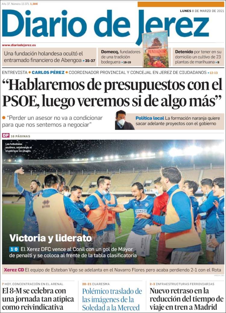 Portada de Diario de Jerez (España)