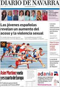 Portada de Diario de Navarra (España)