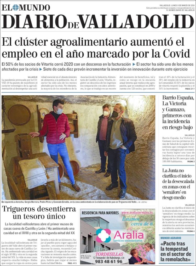 Portada de Diario de Valladolid (España)