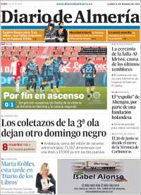 Portada de Diario de Almería (España)