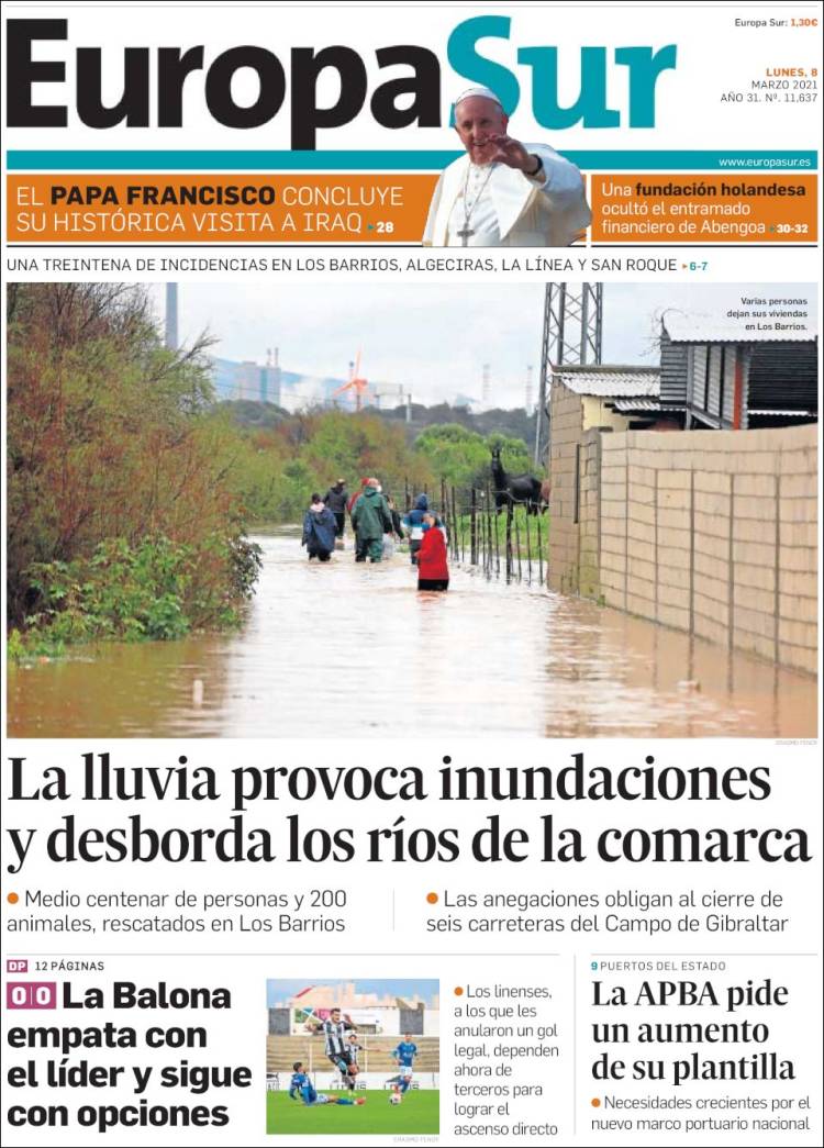 Portada de Europa Sur (España)