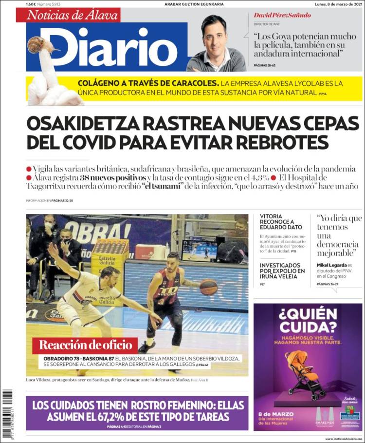 Portada de Noticias de Álava (España)